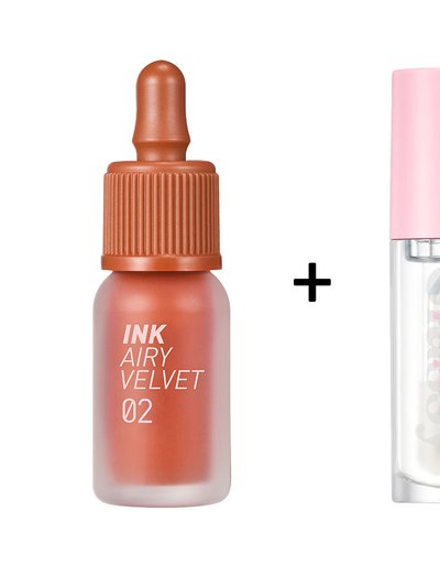 Peripera Ink The Airy Velvet [#2] + Ink Glasting Lip Gloss [#1] product