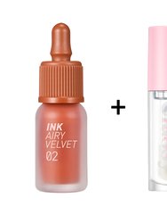 Ink The Airy Velvet [#2] + Ink Glasting Lip Gloss [#1]