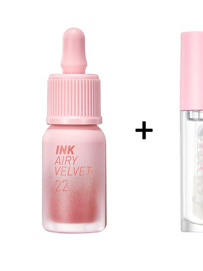 Peripera Ink The Airy Velvet [#22] + Ink Glasting Lip Gloss [#1] product