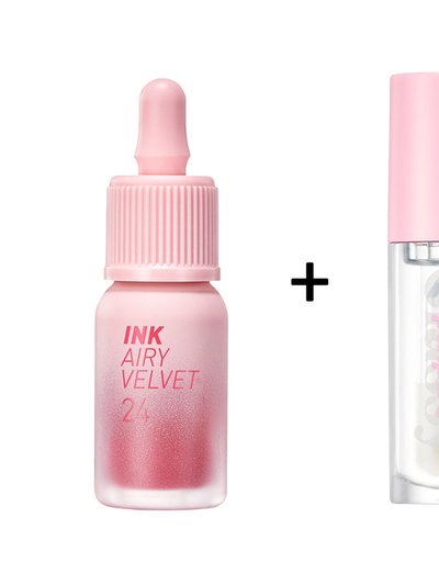 Peripera Ink The Airy Velvet [#24] + Ink Glasting Lip Gloss [#1] product