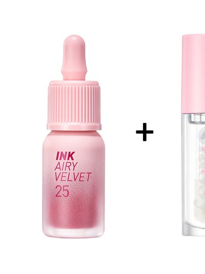 Peripera Ink The Airy Velvet [#25] + Ink Glasting Lip Gloss [#1] product