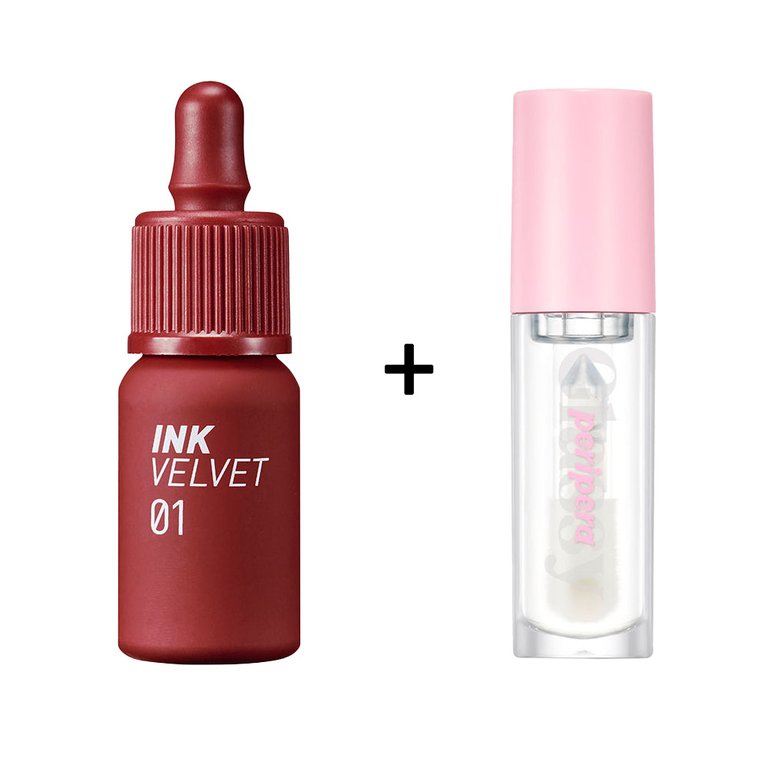 Ink Velvet [#1] + Ink Glasting Lip Gloss [#1]