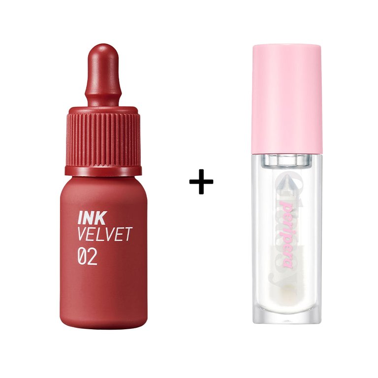 Ink Velvet [#2] + Ink Glasting Lip Gloss [#1]