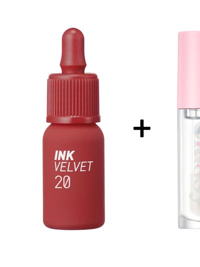 Peripera Ink Velvet [#20] + Ink Glasting Lip Gloss [#1] product
