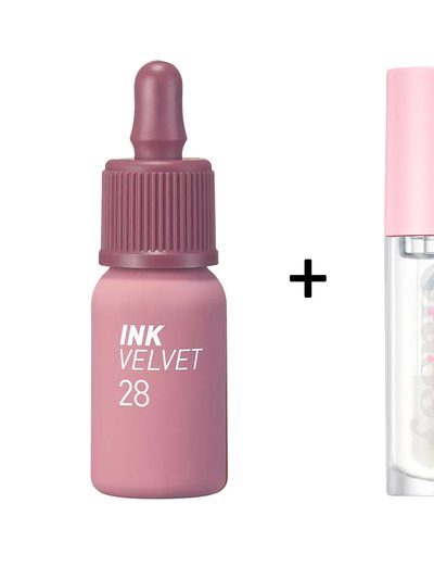 Peripera Ink Velvet [#28] + Ink Glasting Lip Gloss [#1] product