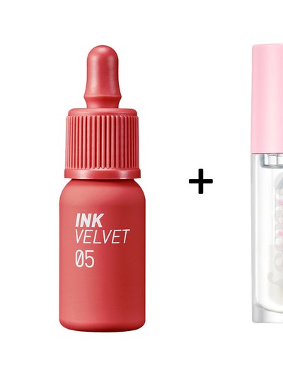 Peripera Ink Velvet [#5] + Ink Glasting Lip Gloss [#1] product