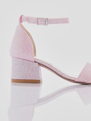 Bubblegum Pink Glitter Heels