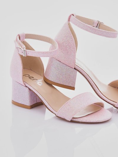 Perla Bubblegum Pink Glitter Heels product