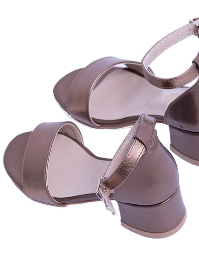 Perla Copper Bronze Sandal-Strap Heels product