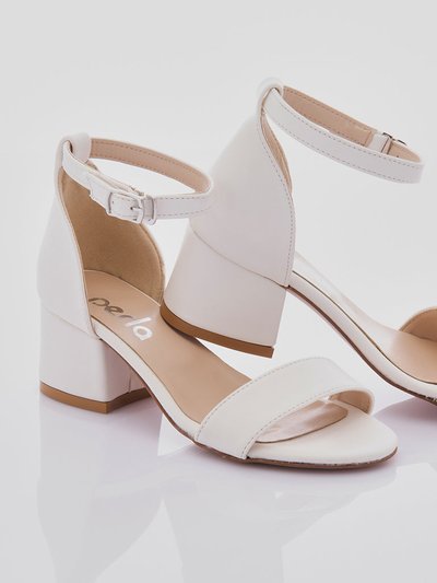 Perla Snow White Sandal-Strap Heels product