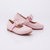 Sparkly Pink Bubblegum Bow Flats - Pink