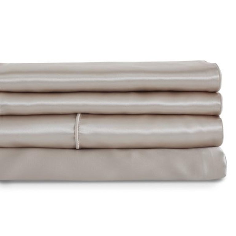 Charmeuse Silk Fitted Sheet - White