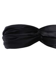 Charmeuse Silk Headband - Black