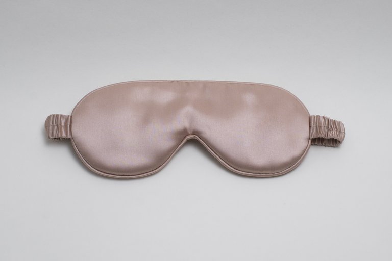 Charmeuse Silk Sleep Mask By Mari Ann Silk - Brass