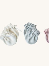 Organic Charmeuse Silk Baby Mittens