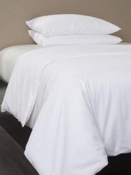 Silk Comforter with Cotton Shell - White