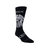 Men's Queen White Crest Crew Sock In Black - Black