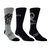 Socks Men's 3-Pack Queen Logos And Crests Socks In Heather Grey/black/black - Heather Grey/black/black