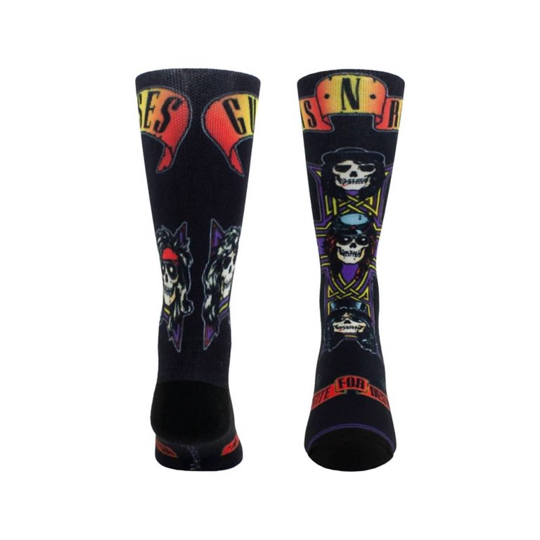 Unisex - Guns N' Roses Appetite Cross Sock In Black