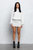 Casual Fringe Sleeve Hoodie Mini Dress - Light Heather Grey
