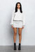 Casual Fringe Sleeve Hoodie Mini Dress - Light Heather Grey