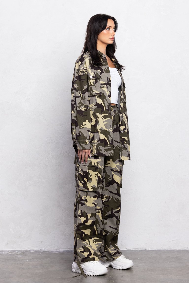 Oversized Camo Shacket