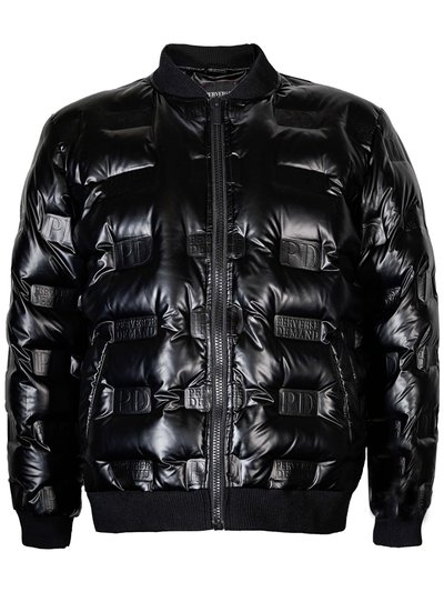 Perverse Demand Black Embossed Bomber Jacket product