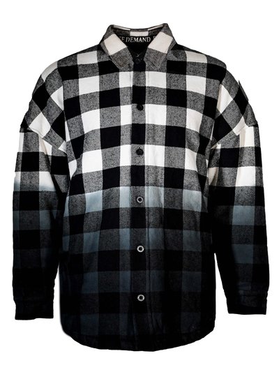 Perverse Demand Oversized Sherpa Check Shirt product