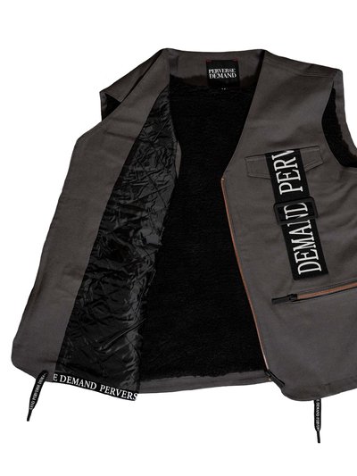 Perverse Demand Sherpa Lined Woven Vest product