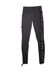 Taped Stretch Cargo Trousers - Charcoal Grey