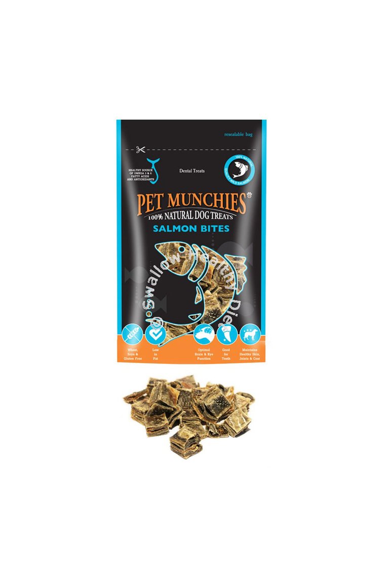 Pet Munchies Natural Salmon Bites Dog Treats (May Vary) (3.2oz)