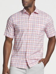 Lawrence Crown Vintage Cotton Stretch Sport Shirt - Pink Lemonade
