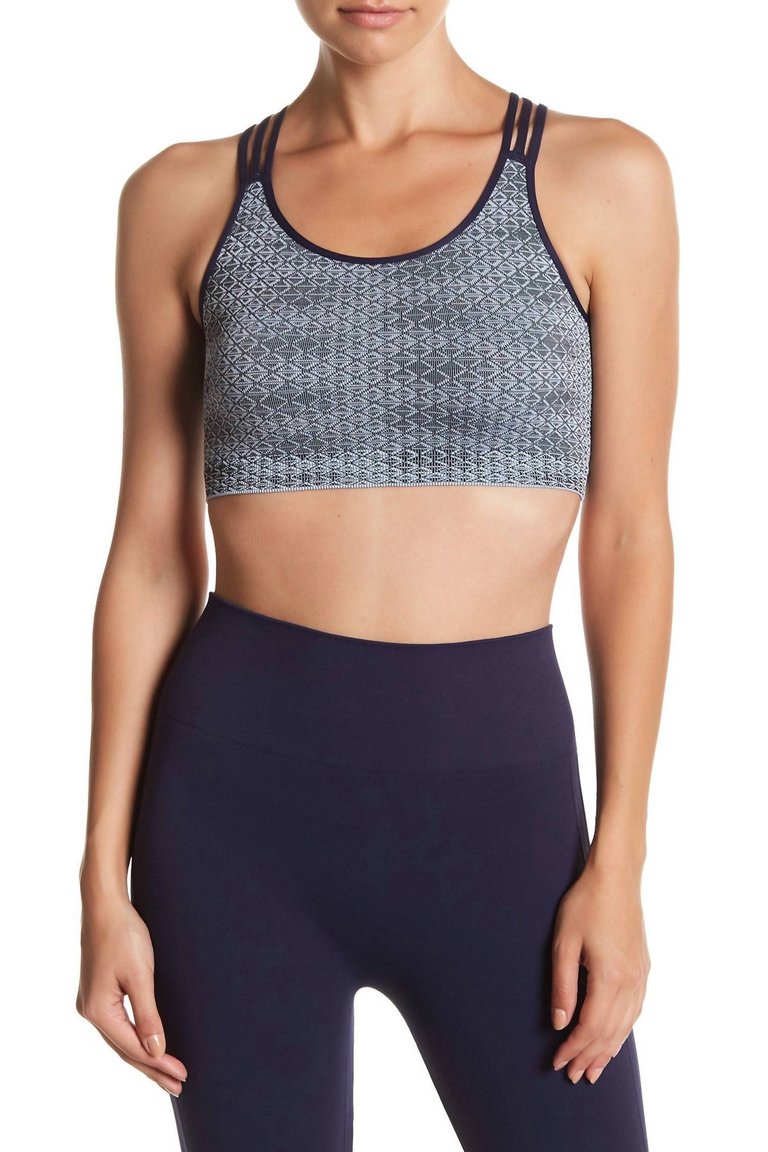 Avenue C Sports Bra In Blue - Blue