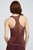 Mesh Tank One Size In Burgundy