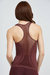 Mesh Tank One Size In Burgundy