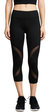 Women Rao Mesh Panels Activewear Leggings In Caviar - Caviar