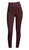 Women Tribeca High Rise Compression Leggings In Burgundy - Burgundy