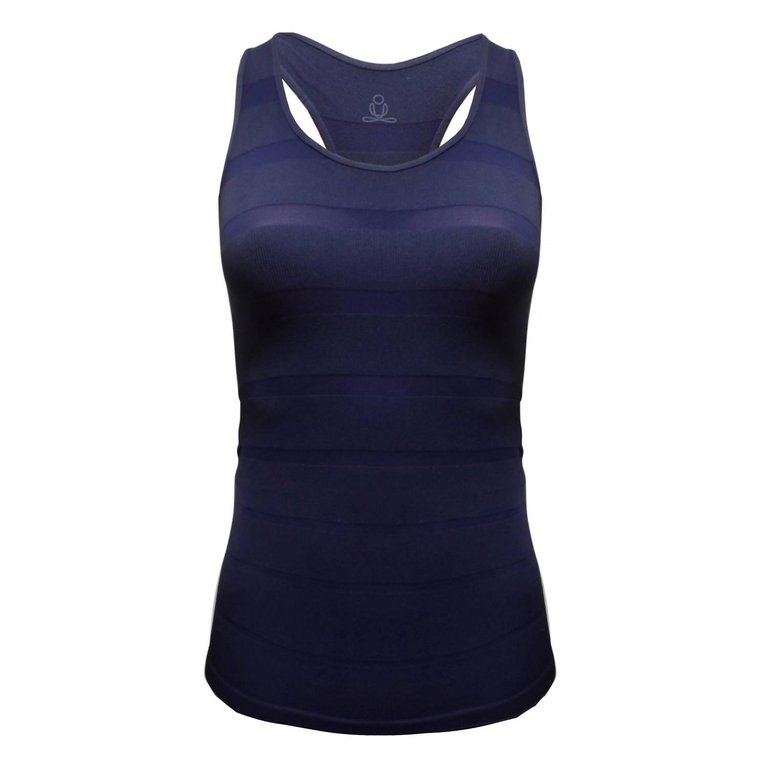 Women York Racerback Tank Top In Navy Blue - Navy Blue