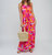 Astoria Maxi Dress In Orange Pink Red - Orange Pink Red