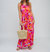 Astoria Maxi Dress In Orange Pink Red - Orange Pink Red