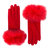 Monroe Gloves In Red - Red