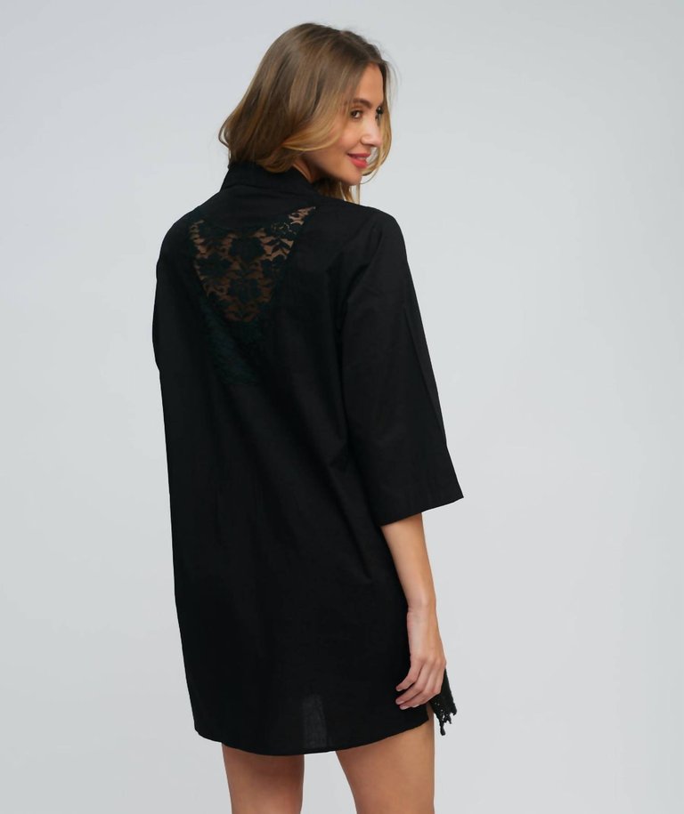 Ola Beach Shirt In Black