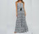 Safari Maxi Dress In Black And White - Black And White