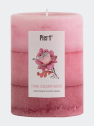Pier 1 3x4 Layered Pillar - Pink Champagne