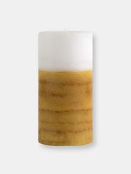 Pier 1 3x6 Layered Pillar Candle - Italian Mimosa