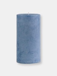 Pier 1 3x6 Mottled Pillar Candle - Blue Chamomile