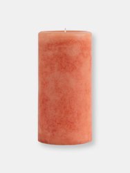 Pier 1 3x6 Mottled Pillar Candle - Pink Grapefruit