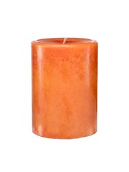 Pumpkin Spice Mottled Pillar Candle