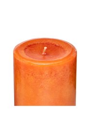 Pumpkin Spice Mottled Pillar Candle