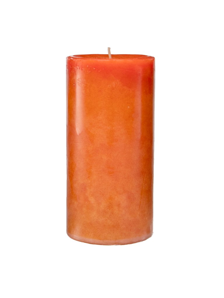 Pumpkin Spice Mottled Pillar Candle
